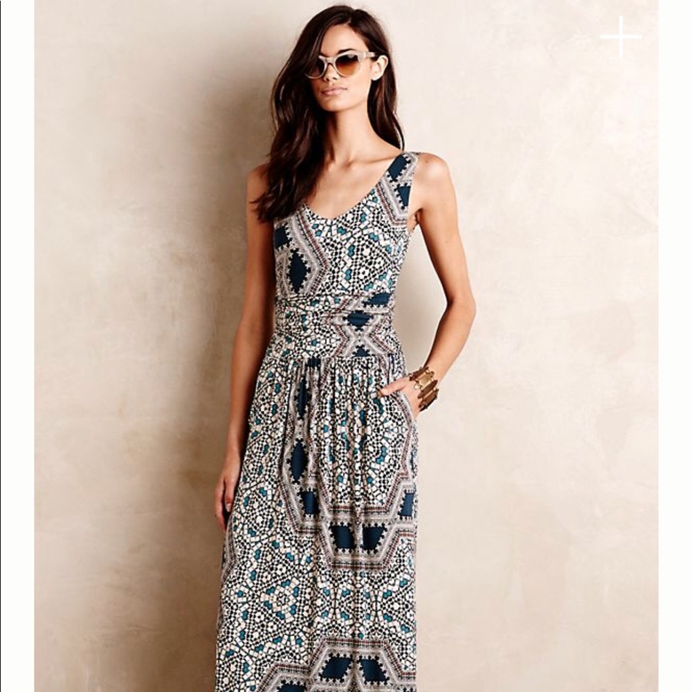 Anthropologie Pattern Maxi Dress